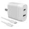 Hypergear SpeedBoost 25-Watt PD Dual-Output Lightning Wall Charger Kit 15627 - alternate 1
